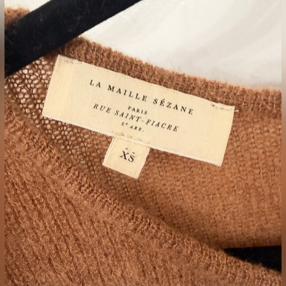 Sezane Gaspard Cardigan Camel Size XS - Picture 5 of 8
